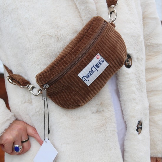 Sweetpea tiny bum bag fanny bag tan cord